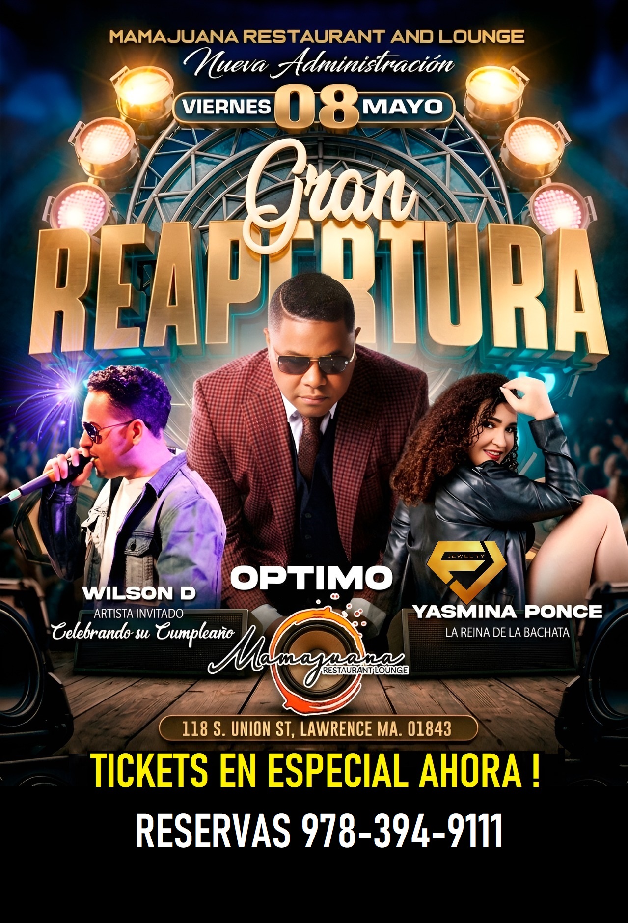 Buy tickets for OPTIMO | YASMINA & WILSON OPTIMO | YASMINA & WILSON