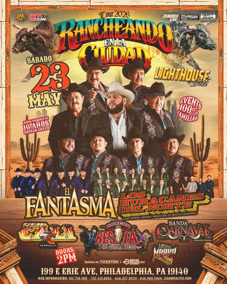 Buy tickets for EL FANTASMA • LOS HURACANES DEL NORTE • BANDA CARNAVAL y Más! En Lighthouse Field EL FANTASMA • LOS HURACANES DEL NORTE • BANDA CARNAVAL y Más! En Lighthouse Field