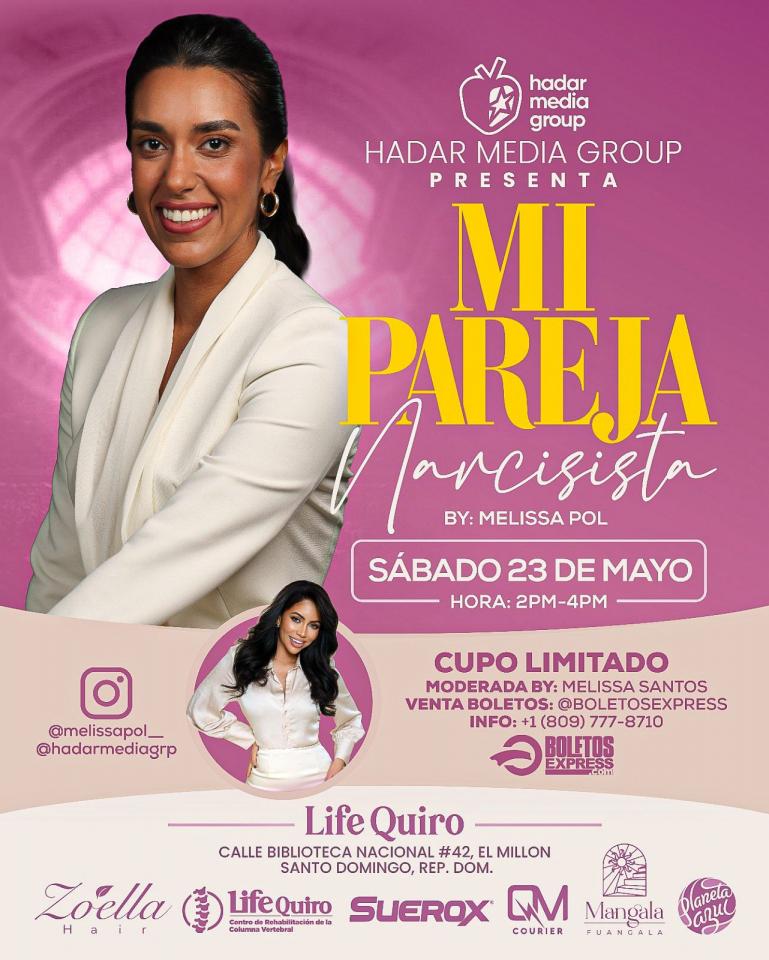 Buy tickets for Mi Pareja Narcisista by Melissa Pol Mi Pareja Narcisista by Melissa Pol