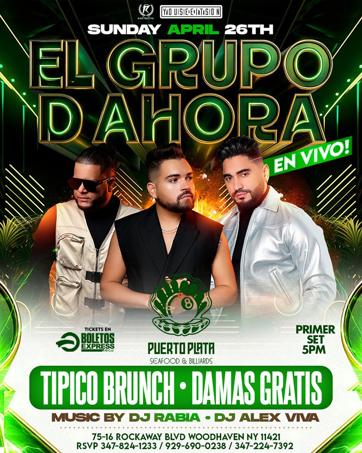 EL GRUPO D' AHORA BRUNCH SUNDAY