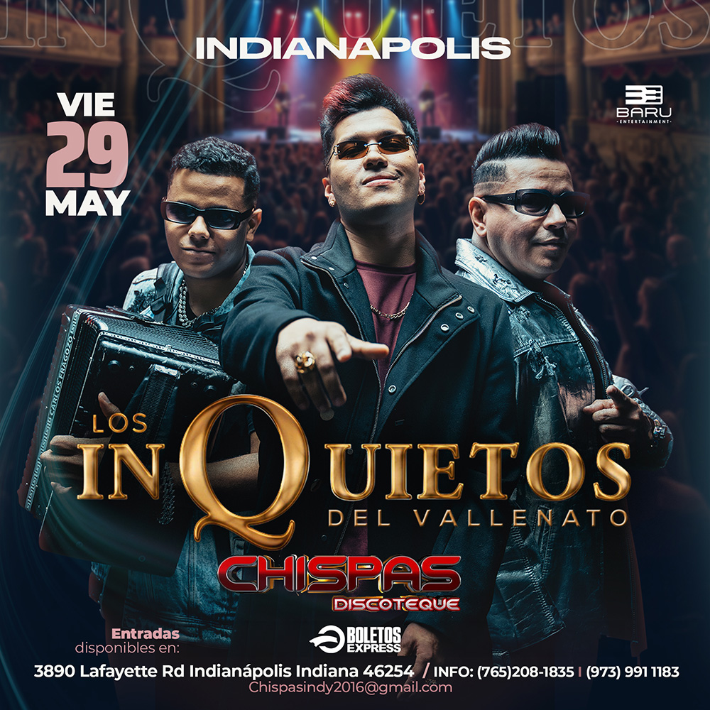 Buy tickets for Los Inquietos del Vallenato | Indianapolis, IN Los Inquietos del Vallenato | Indianapolis, IN