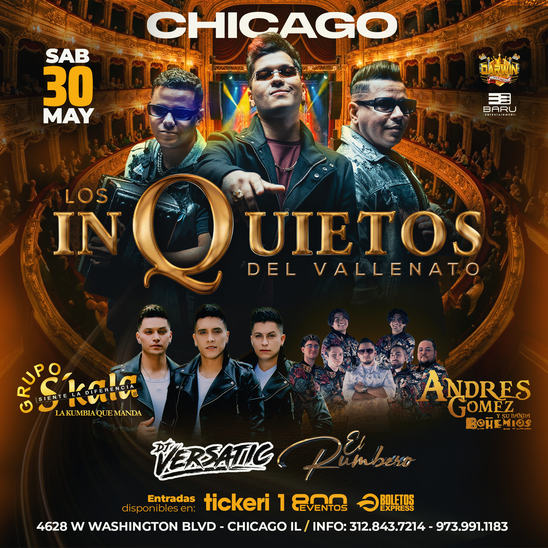 Buy tickets for LOS INQUIETOS DEL VALLENATO | CHICAGO IL LOS INQUIETOS DEL VALLENATO | CHICAGO IL