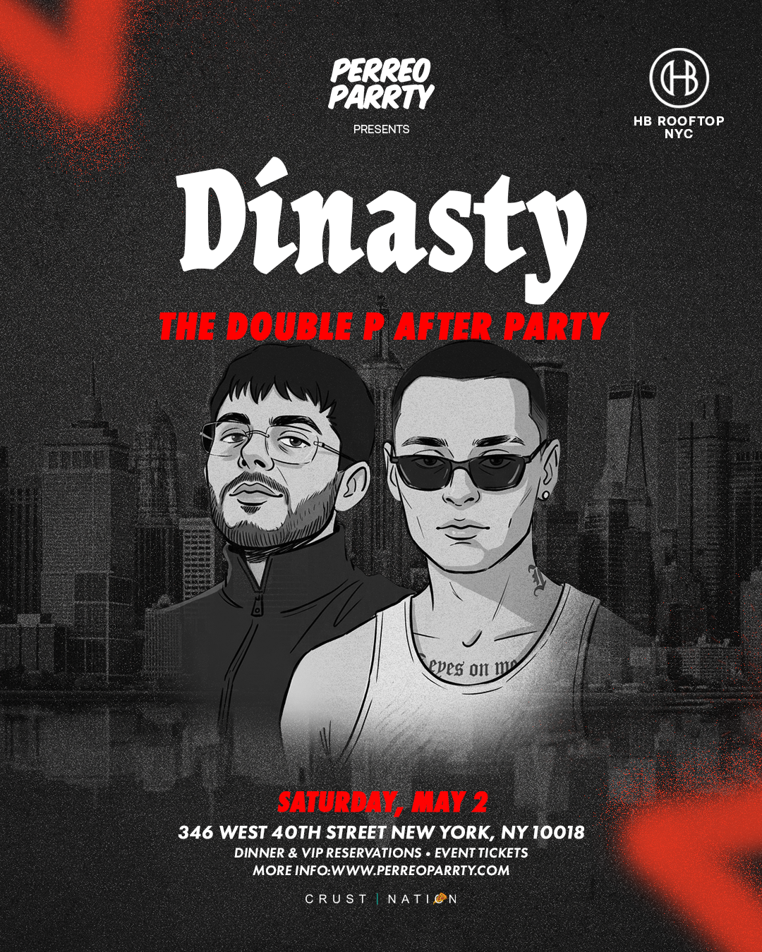 Dinasty The Double P After Party - Reggaeton & Corridos Rooftop Midtown NYC
