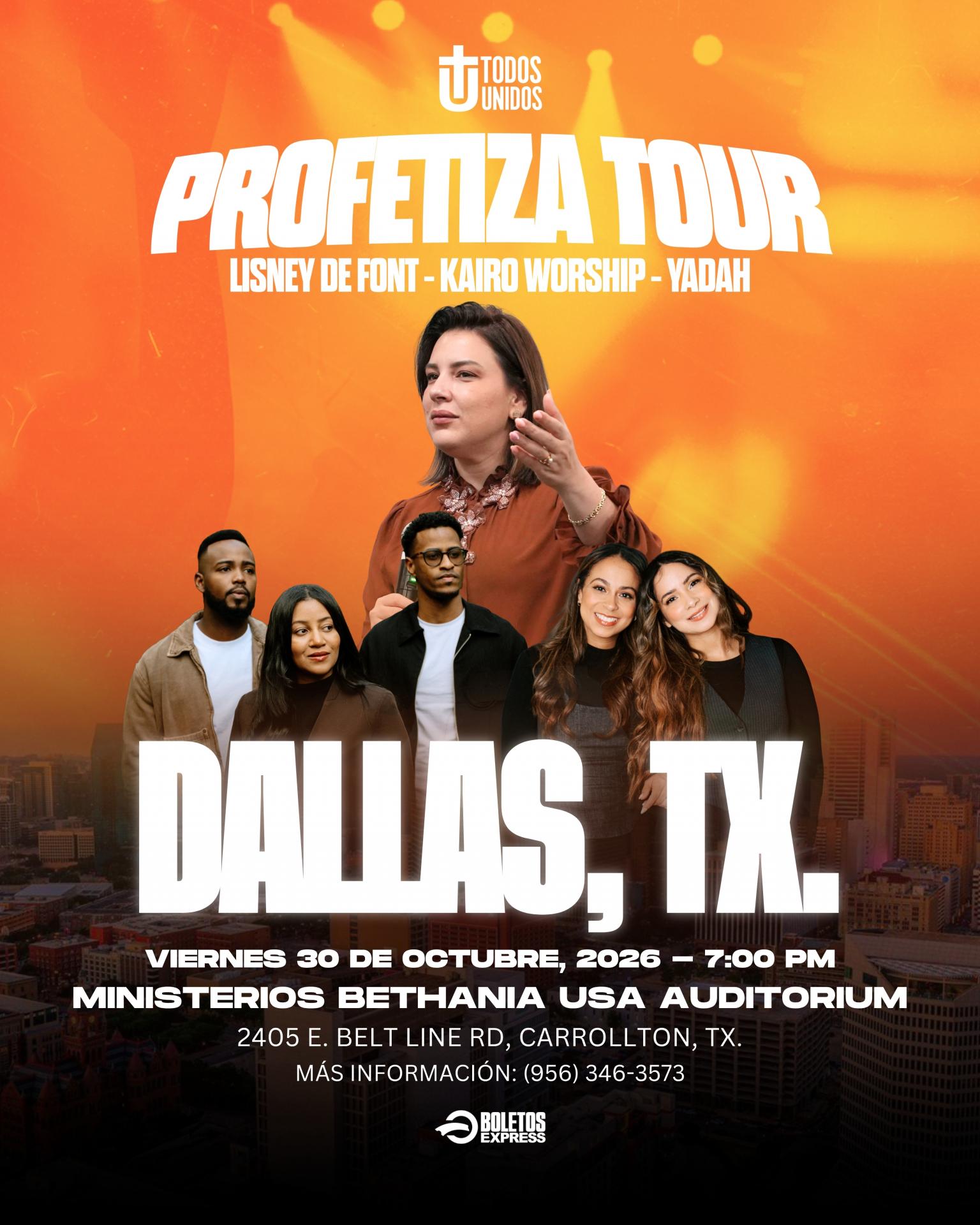 Buy tickets for PROFETIZA TOUR - DALLAS, TX PROFETIZA TOUR - DALLAS, TX