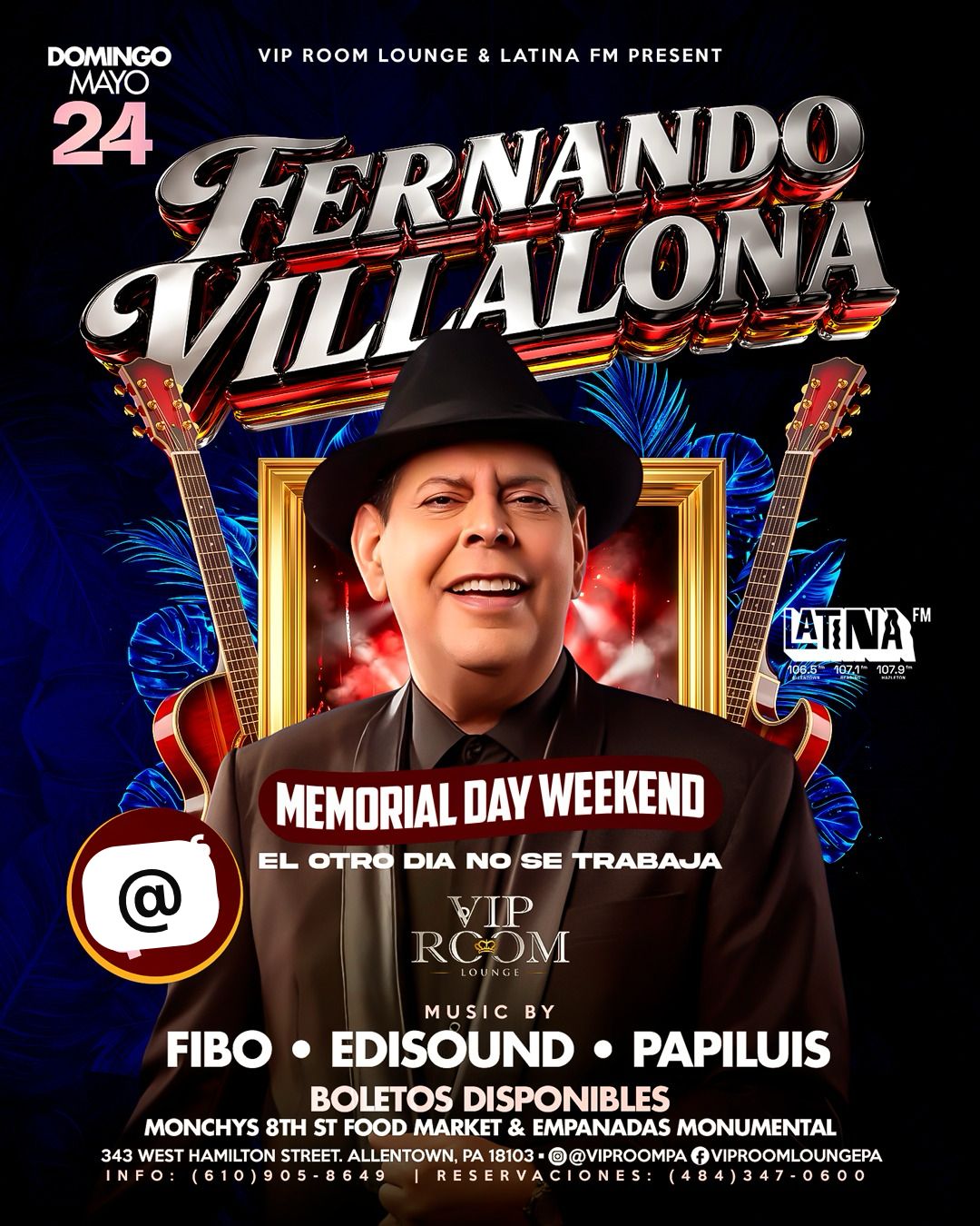 Buy tickets for FERNANDO VILLALONA FERNANDO VILLALONA