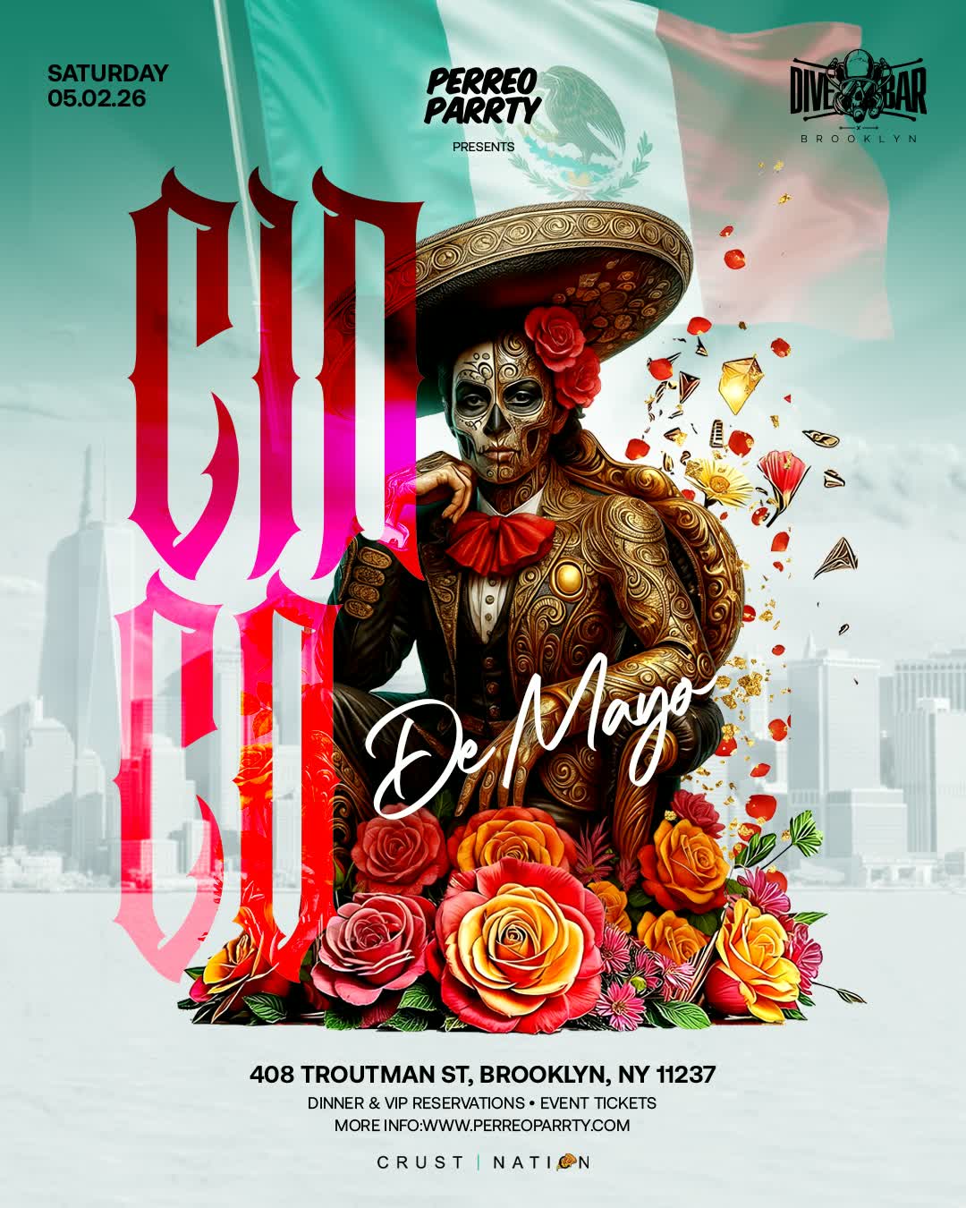 Buy tickets for Perreo Garden - Cinco de Mayo at Dive Bar Brooklyn Perreo Garden - Cinco de Mayo at Dive Bar Brooklyn