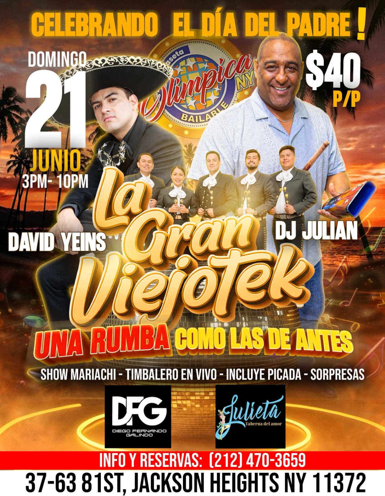 Buy tickets for CELEBRANDO EL DIA DEL PADRE CELEBRANDO EL DIA DEL PADRE