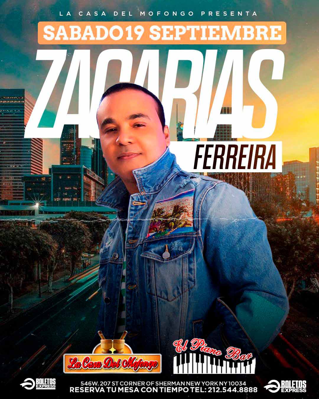 Buy tickets for ZACARIAS FERREIRA EN CONCIERTO BAILABLE ZACARIAS FERREIRA EN CONCIERTO BAILABLE