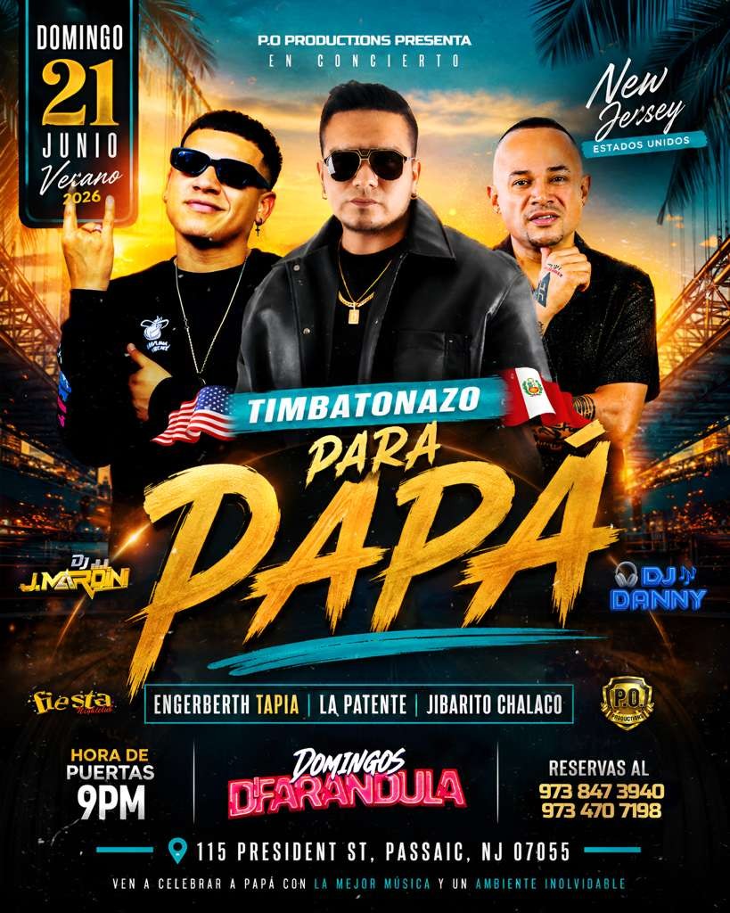 Buy tickets for LA PATENTE, ENGERBERTH TAPIA, JIBARITO CHALACO, DJ MARDINI, DJ DANNY LA PATENTE, ENGERBERTH TAPIA, JIBARITO CHALACO, DJ MARDINI, DJ DANNY
