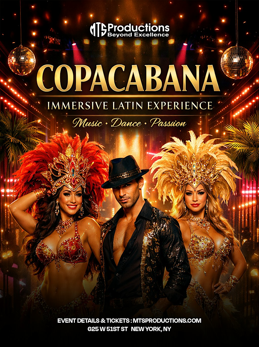 Buy tickets for Copacabana Immersive Experience NYC – Latin Social Party in Midtown Manhattan Copacabana Immersive Experience NYC – Latin Social Party in Midtown Manhattan