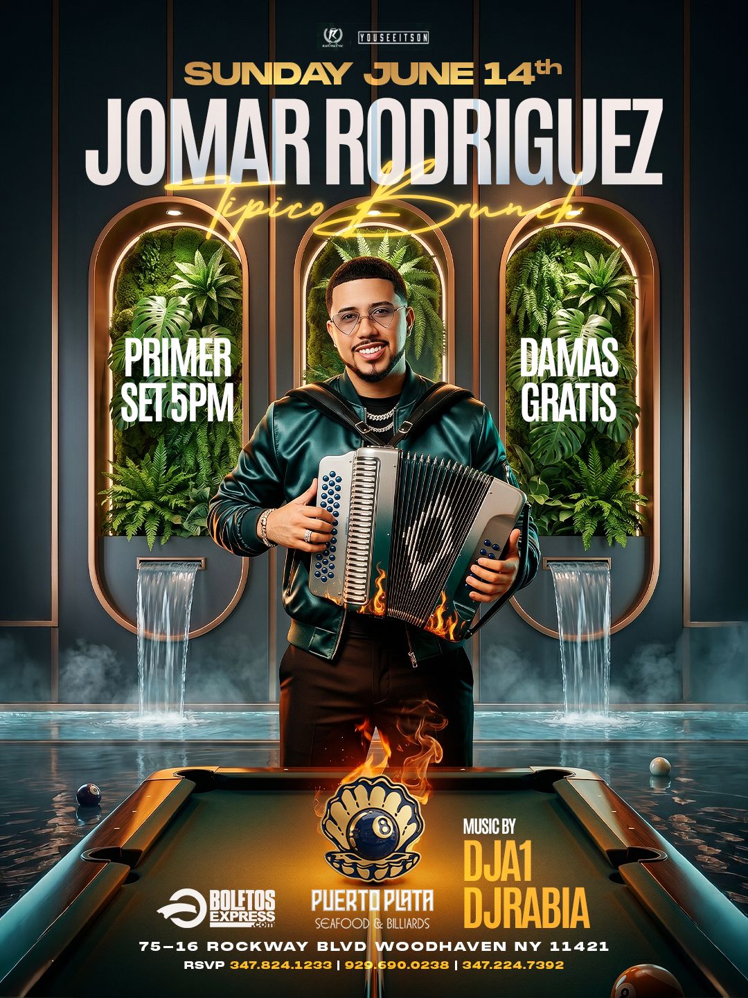 TIPICO BRUNCH @ PUERTO PLATA QUEENS FEATURING JOMAR RODRIGUEZ