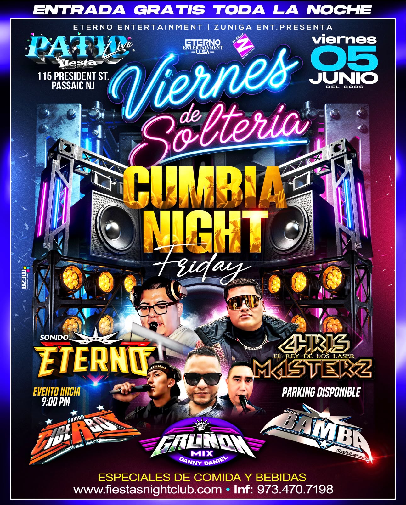 Buy tickets for VIERNES DE SOLTERIA - CUMBIA NIGHT FRIDAY VIERNES DE SOLTERIA - CUMBIA NIGHT FRIDAY