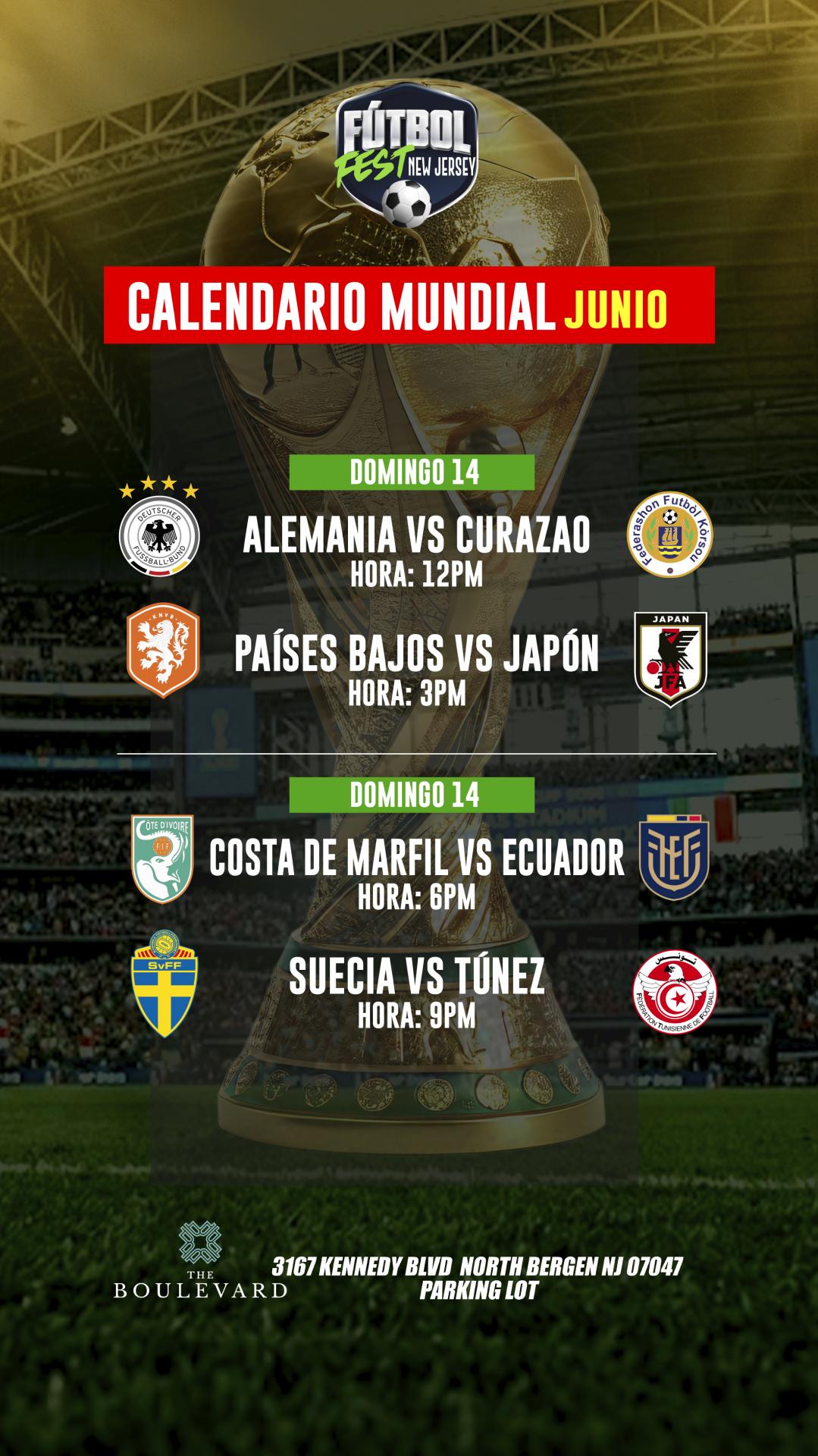 Buy tickets for FUTBOL FEST NEW JERSEY | ( V.I.P AREA ) PARTIDOS JUNIO 14 FUTBOL FEST NEW JERSEY | ( V.I.P AREA ) PARTIDOS JUNIO 14