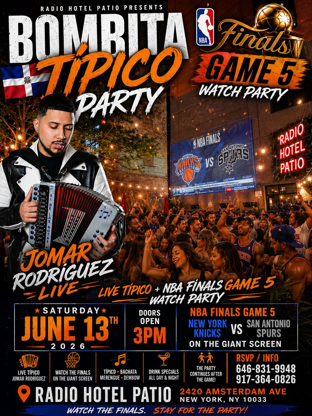 Jomar Rodriguez Bombita Party Tipico