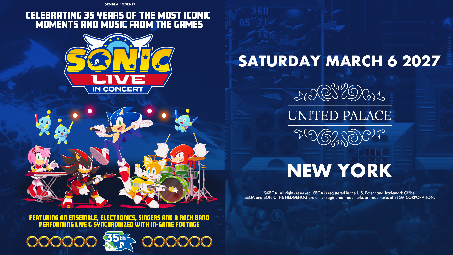 Buy tickets for Sonic Live In Concert Sonic Live In Concert