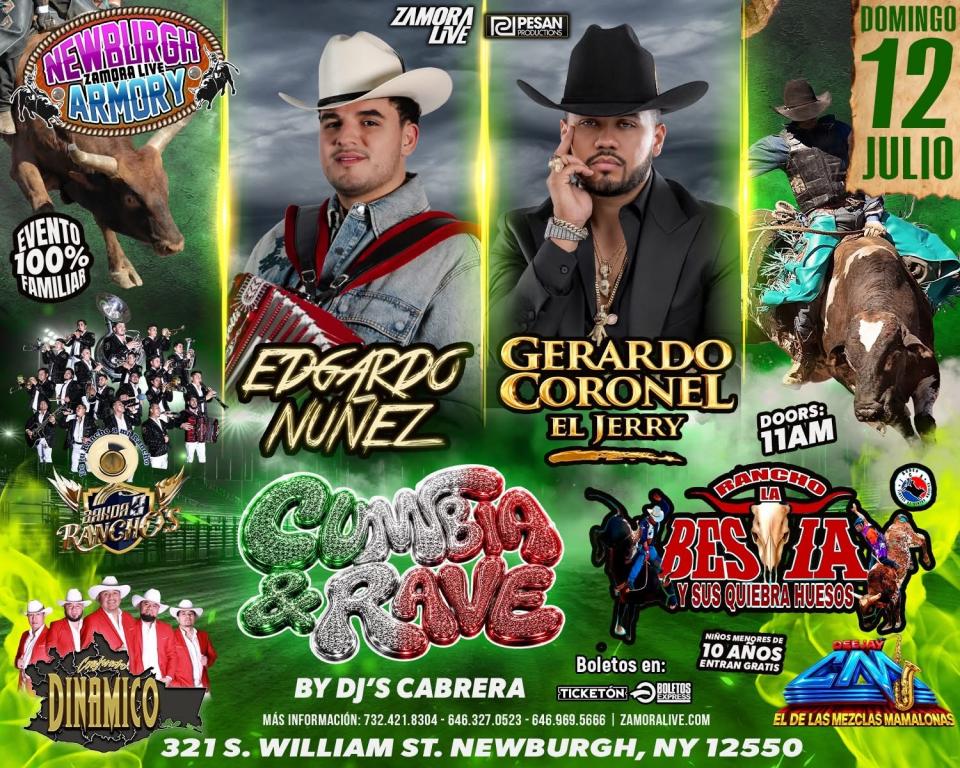 EDGARDO NUÑEZ • GERARDO CORONEL “EL JERRY” y MÁS! EN NEWBURGH ARMORY
