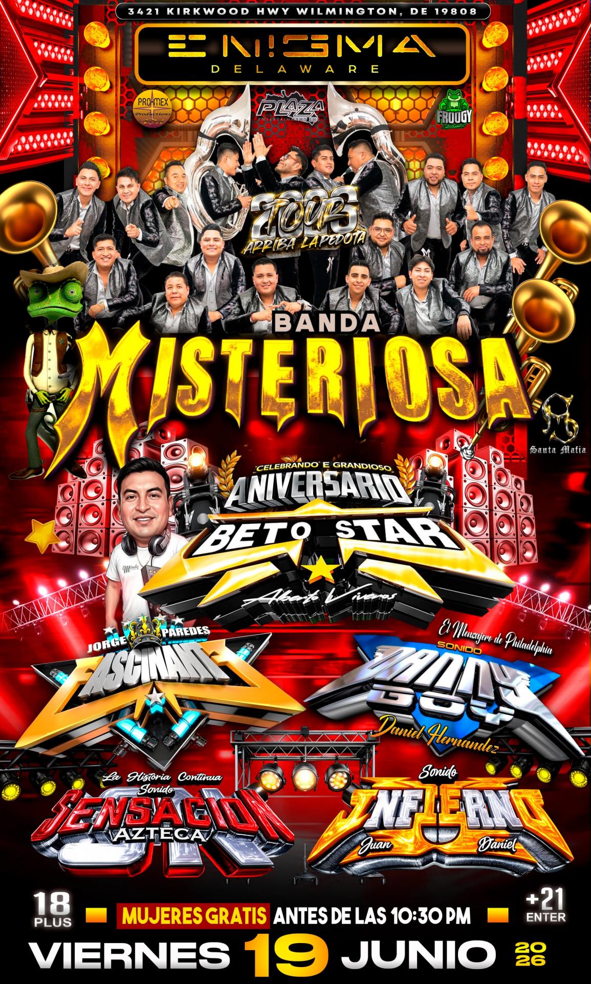Buy tickets for BANDA MISTERIOSA | BETO STAR BANDA MISTERIOSA | BETO STAR