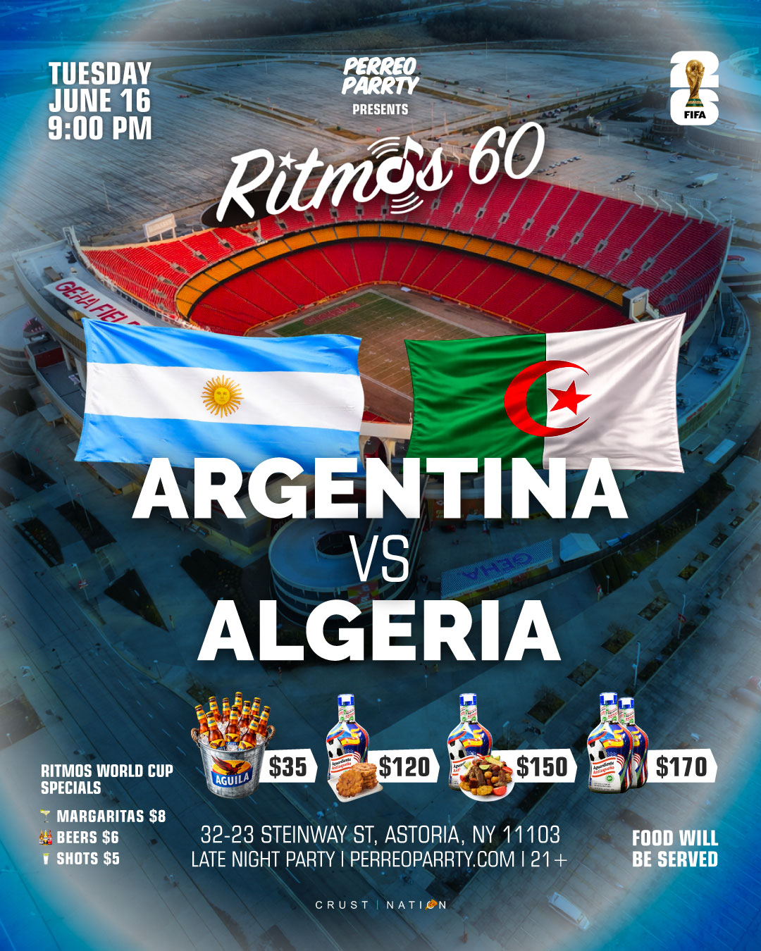 FIFA WORLD CUP 2026 WATCH PARTY: Argentina v Algeria at Ritmos 60 Bar