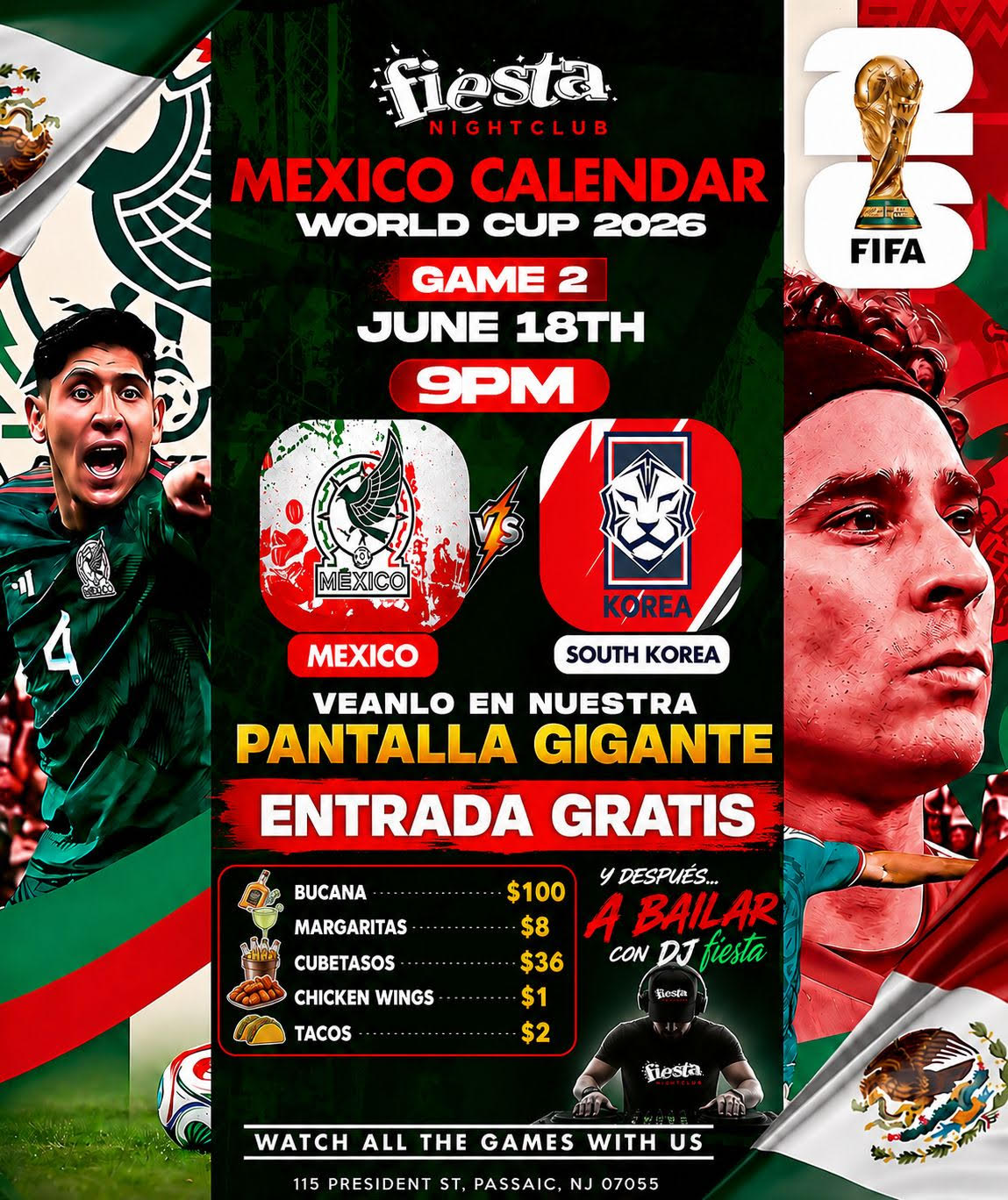 Buy tickets for MEXICO VS SOUTH KOREA WATCH PARTY MEXICO VS SOUTH KOREA WATCH PARTY