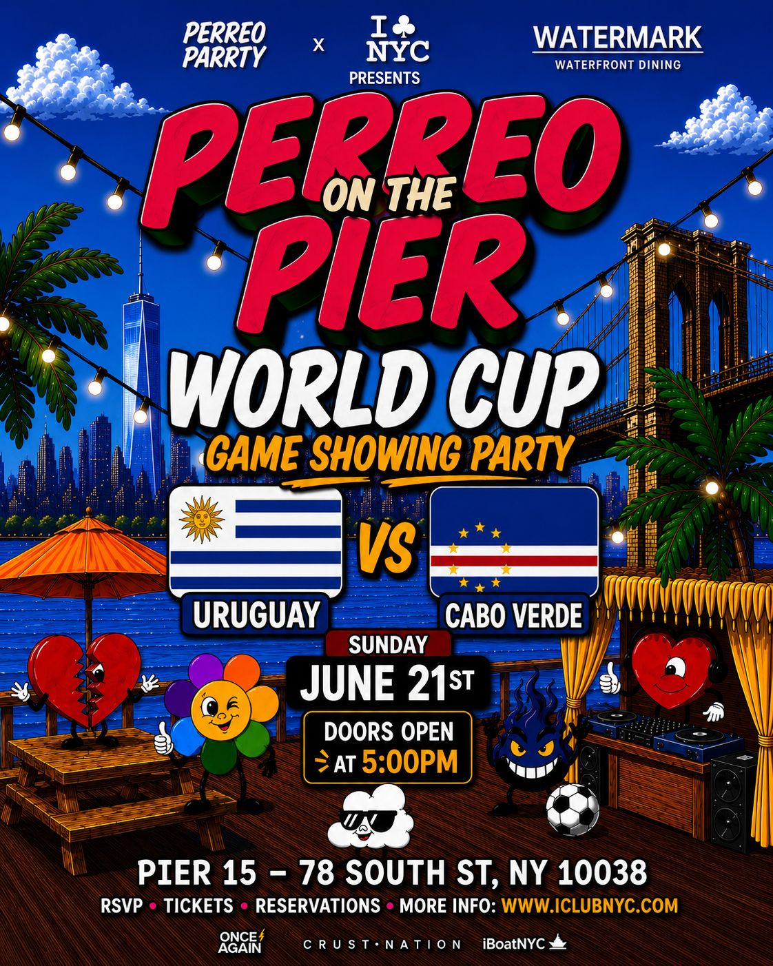 #1 World Cup Viewing Party Soccer: Uruguay v Cabo Verde at Watermark Beach
