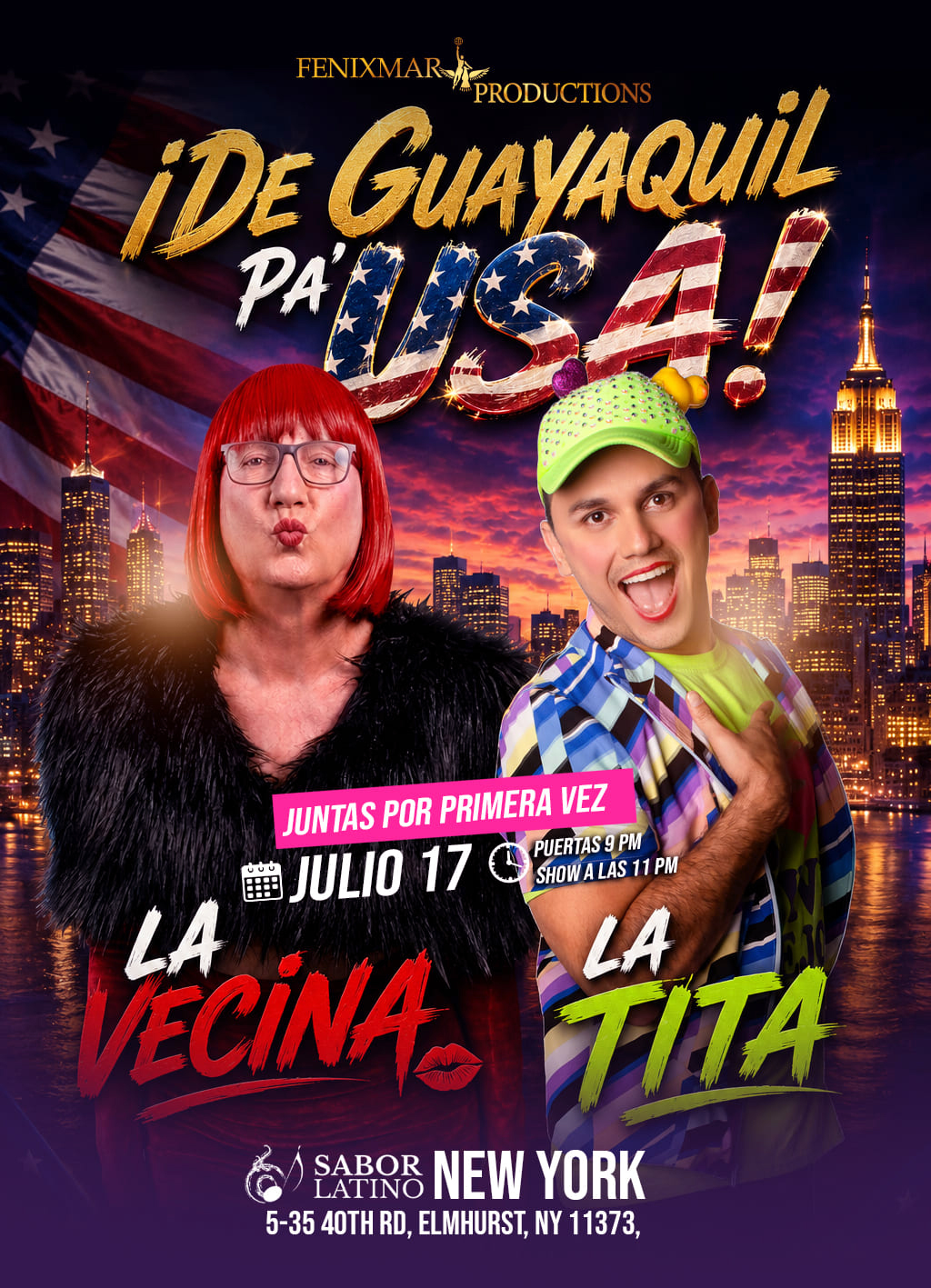 Buy tickets for De Guayaquil Pa' USA De Guayaquil Pa' USA