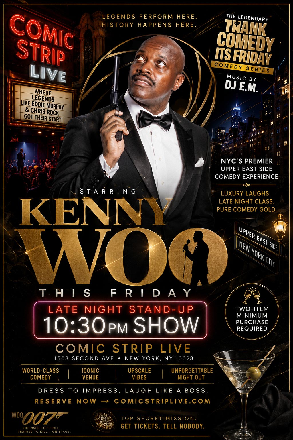 KENNY WOO - Friday, June 19th Comedy Show at Comic Strip Live