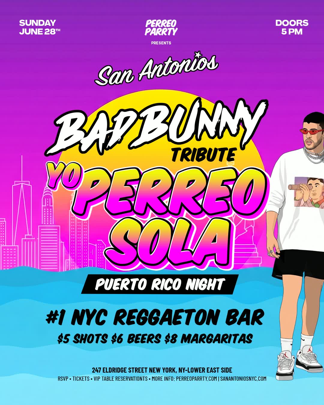 Yo Perreo Sola Bunny Tribute Puerto Rico Night @ San Antonios Latin Bar NYC