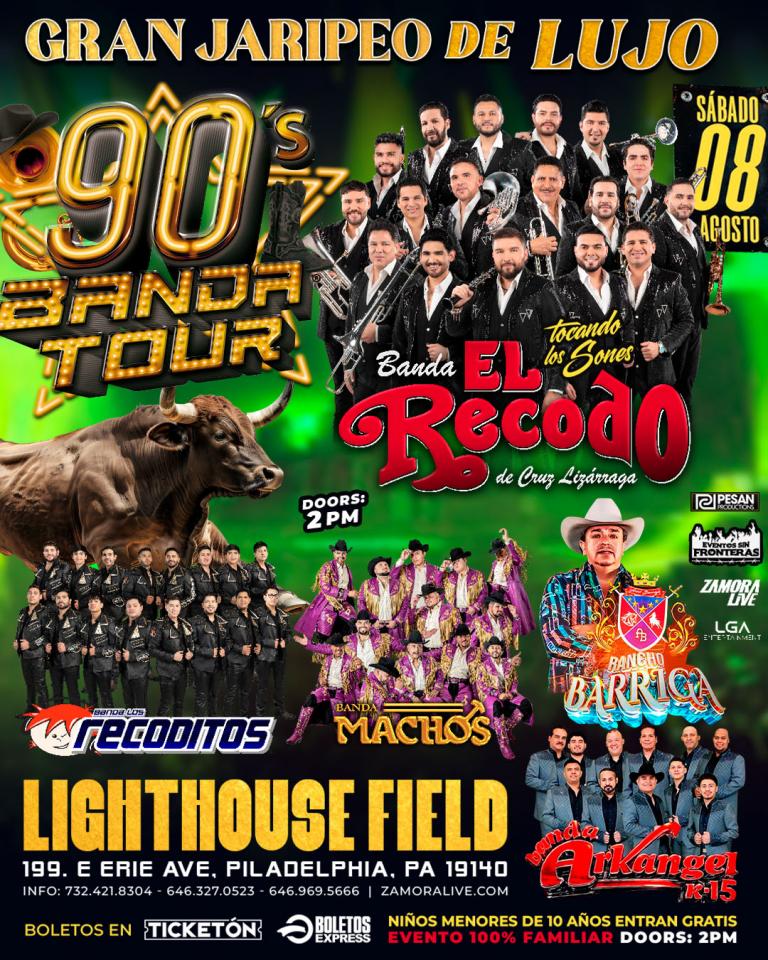 Buy tickets for BANDA EL RECODO • BANDA LOS RECODITOS • BANDA MACHOS • RANCHO BARRIGA • BANDA ARKANGEL R-15 BANDA EL RECODO • BANDA LOS RECODITOS • BANDA MACHOS • RANCHO BARRIGA • BANDA ARKANGEL R-15