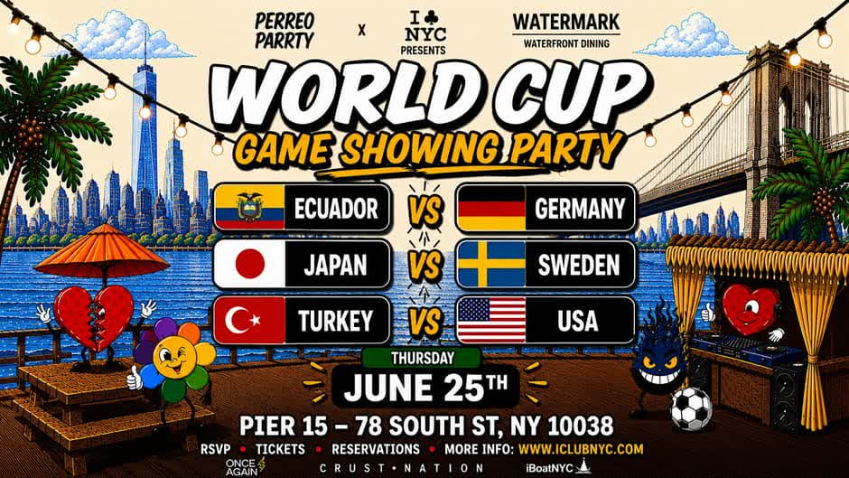 THURSDAY JUNE 25TH WORLD CUP GAME SHOWING PARTY - HAPPY HOUR