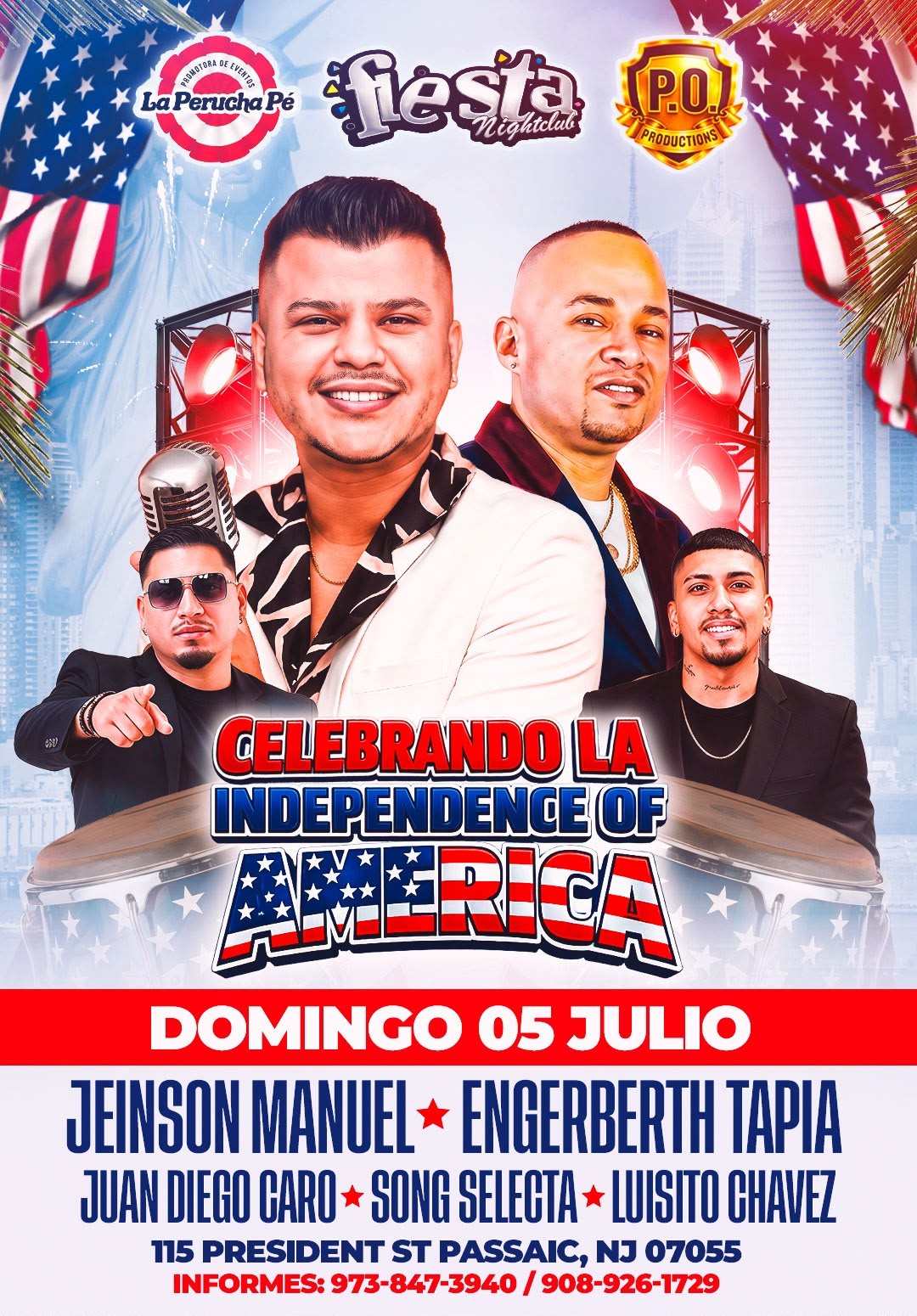 Buy tickets for JEISON MANUEL, ENGERBERTH TAPIA, JUAN DIEGO CARO, SONG SELECTA, LUISITO CHAVEZ JEISON MANUEL, ENGERBERTH TAPIA, JUAN DIEGO CARO, SONG SELECTA, LUISITO CHAVEZ