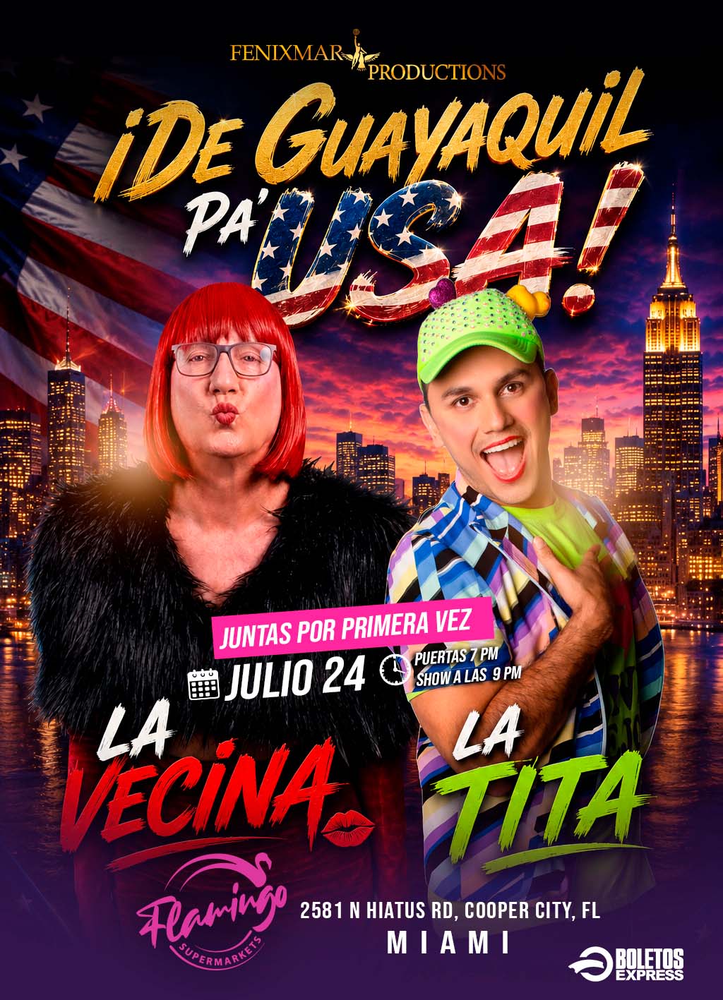 Buy tickets for De Guayaquil Pa' USA De Guayaquil Pa' USA