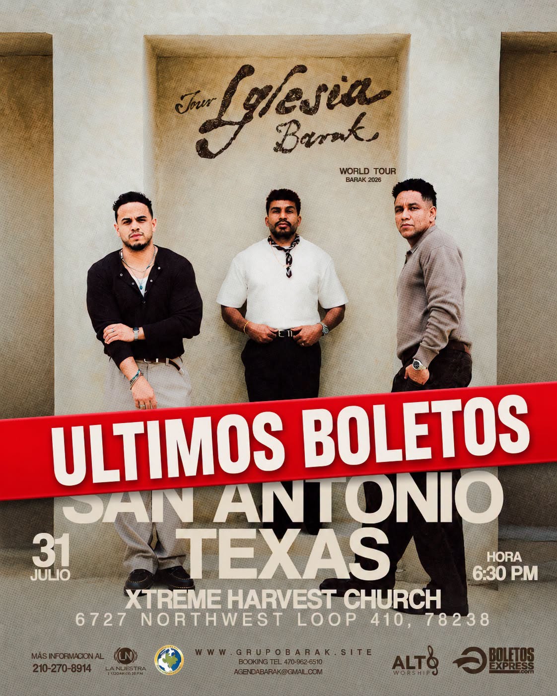 Buy tickets for GRUPO BARAK SAN ANTONIO GRUPO BARAK SAN ANTONIO
