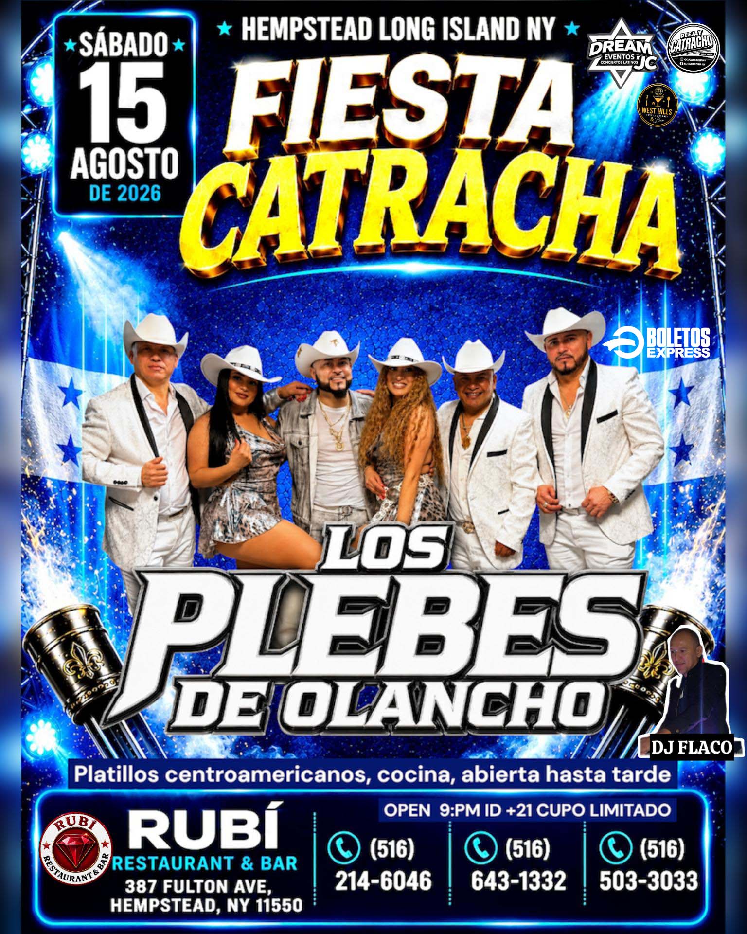 Buy tickets for Los plebes De Olancho / Hempstead, New York / Sabado 15 Agosto Los plebes De Olancho / Hempstead, New York / Sabado 15 Agosto
