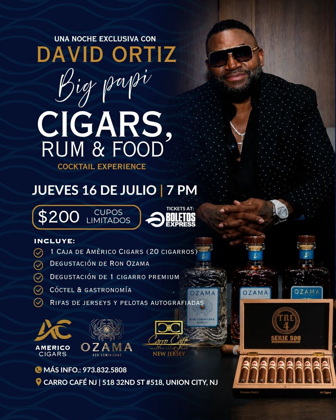 Buy tickets for Una Noche Exclusiva Con David Ortiz Una Noche Exclusiva Con David Ortiz