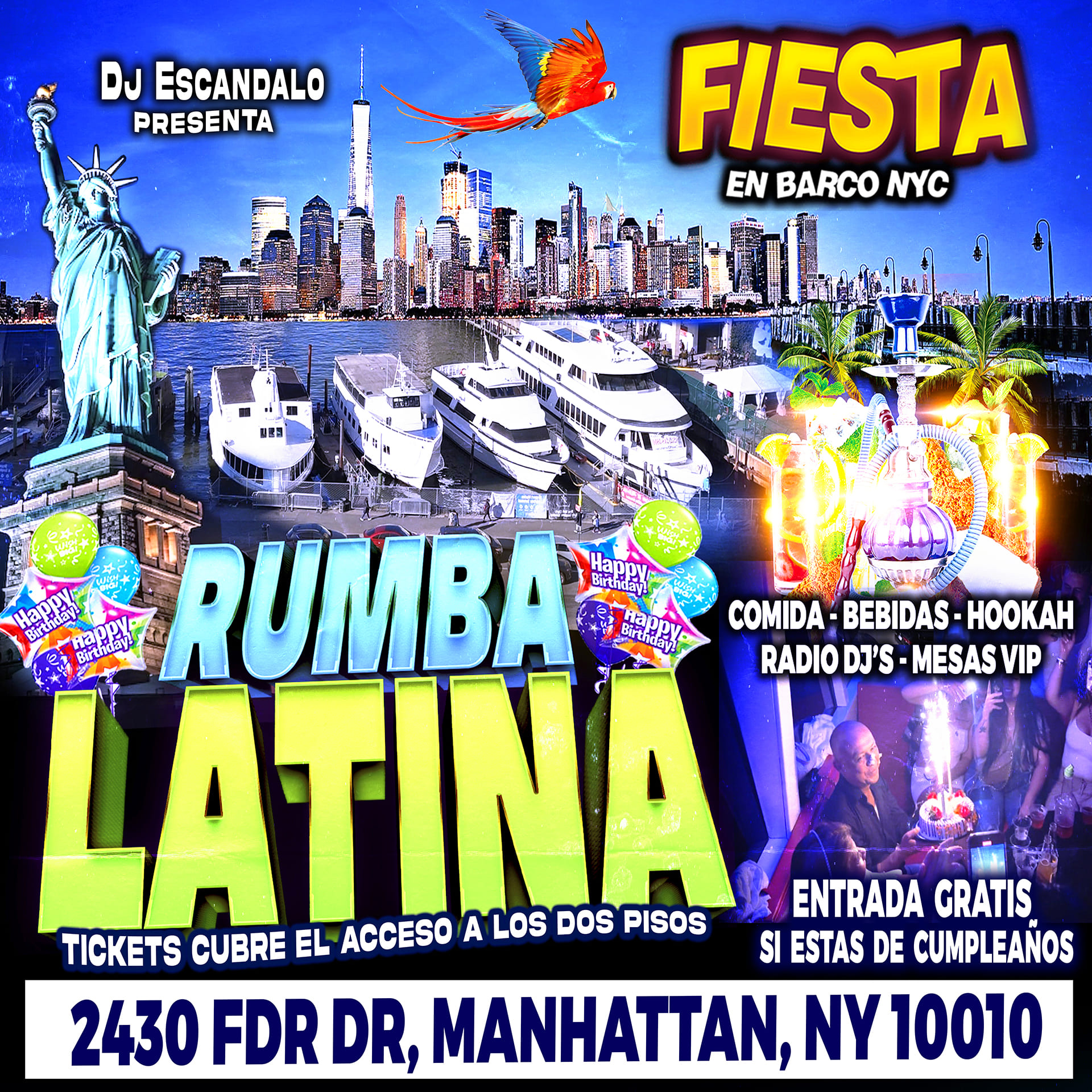 Grupo Macao + Sonora Dinamita + Bada Rumorosa + Dj's