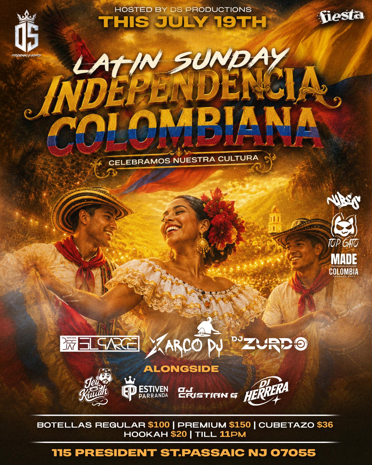 LATIN SUNDAY - INDEPENDENCIA COLOMBIANA