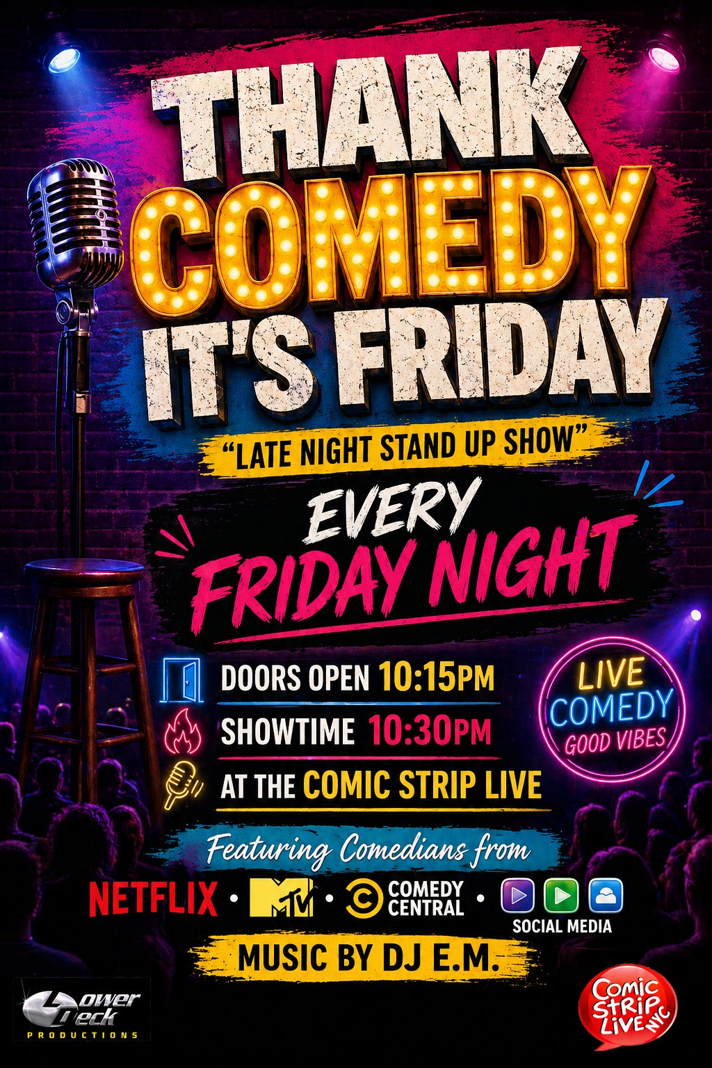 Thank Comedy It's Friday @ Comic Strip Live