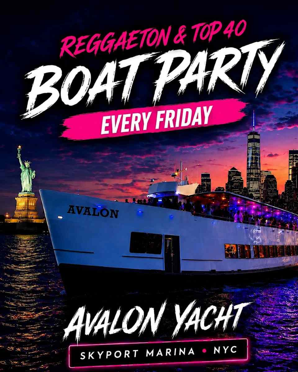 Buy tickets for Reggaeton Boat Party NYC | Avalon Yacht at Skyport Marina – Jul 31 Reggaeton Boat Party NYC | Avalon Yacht at Skyport Marina – Jul 31