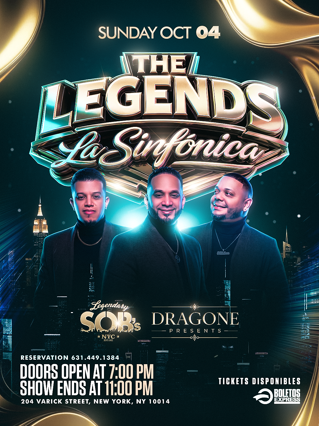 Buy tickets for The Legends at SOB'S The Legends at SOB'S