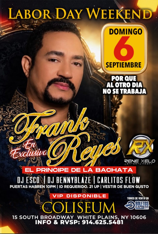 Buy tickets for FRANK REYES FRANK REYES