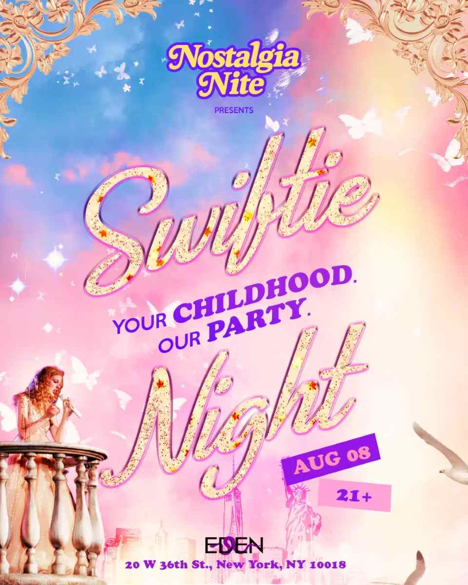 Taylor Swift Night NYC at EDEN NYC | Taylor Swift Dance Party – Aug 8