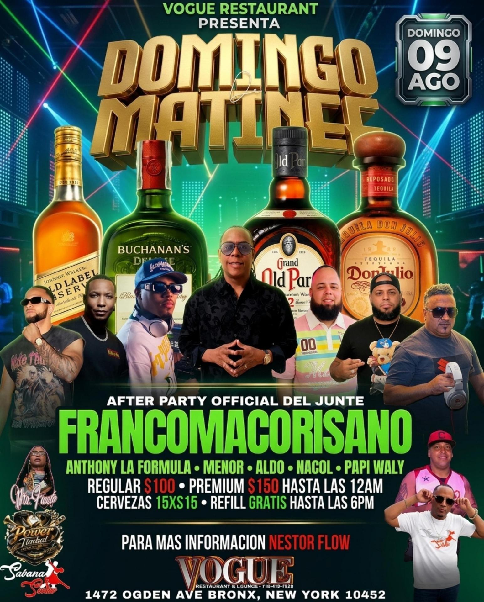 Buy tickets for AFTER PARTY | JUNTE FRANCOMACORISANO AFTER PARTY | JUNTE FRANCOMACORISANO