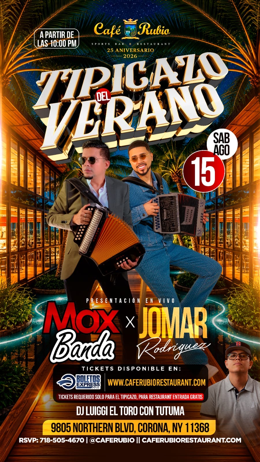 Buy tickets for TIPICAZO DEL VERANO TIPICAZO DEL VERANO