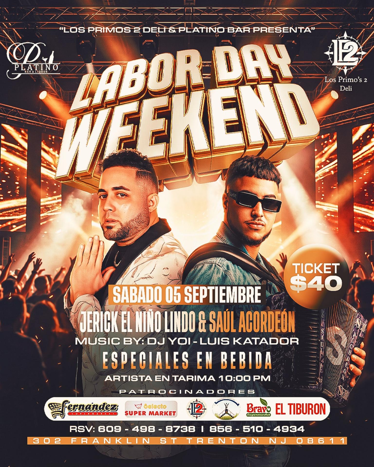 Buy tickets for JERICK EL NIÑO LINDO & SAUL ACORDEÓN JERICK EL NIÑO LINDO & SAUL ACORDEÓN