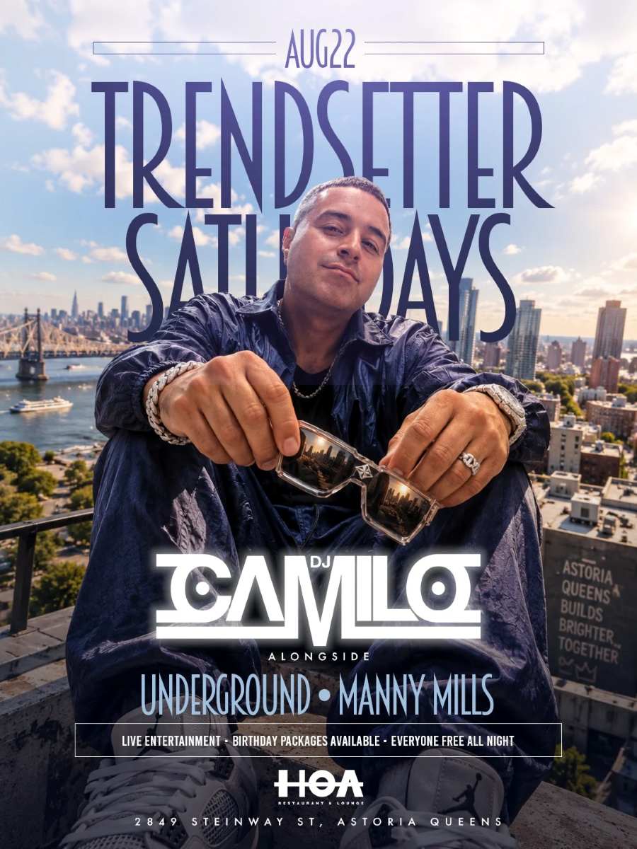 Buy tickets for TrendSetter Saturdays at HOA Astoria | DJ Camilo, Underground & Manny Mills TrendSetter Saturdays at HOA Astoria | DJ Camilo, Underground & Manny Mills