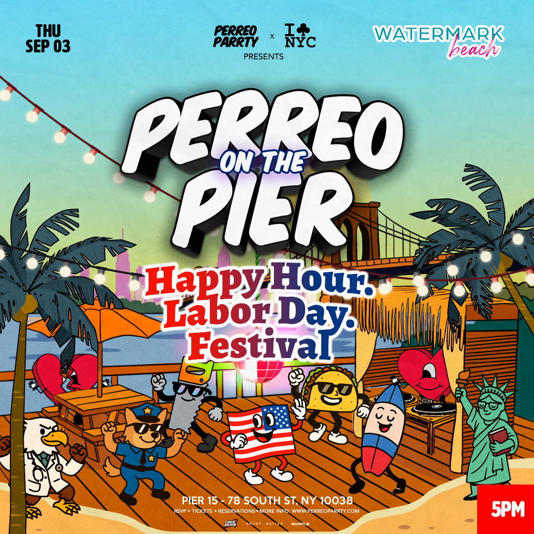 Buy tickets for #1 Labor Day Festival | Happy Hour - Perreo on the Pier @ Watermark #1 Labor Day Festival | Happy Hour - Perreo on the Pier @ Watermark