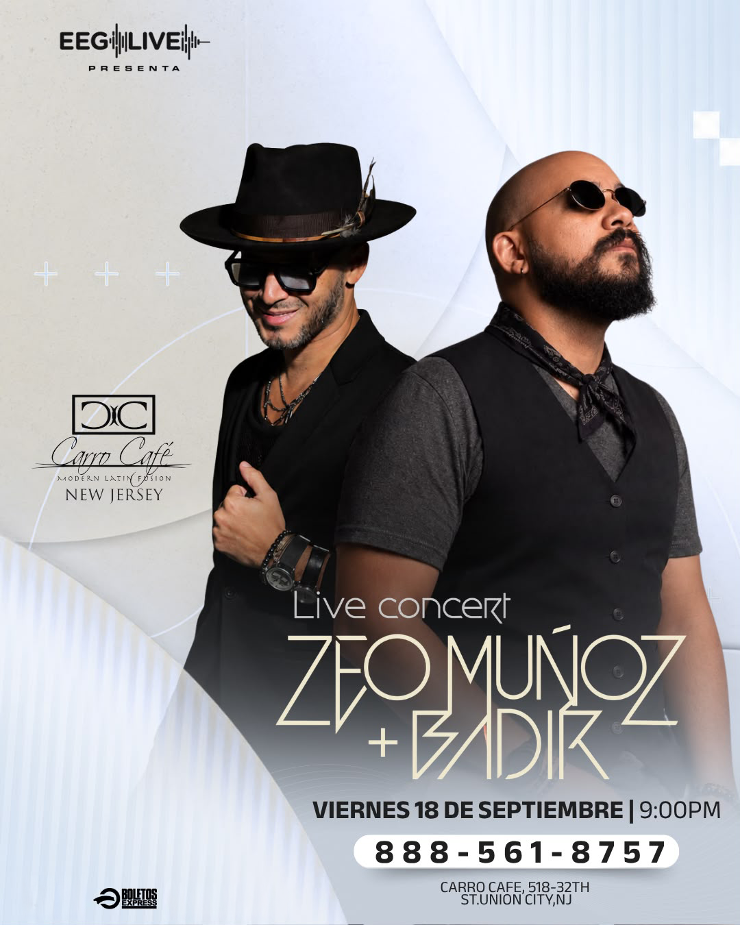 Buy tickets for ZEO MUNOZ + BADIR | RESERVA DE MESA ZEO MUNOZ + BADIR | RESERVA DE MESA