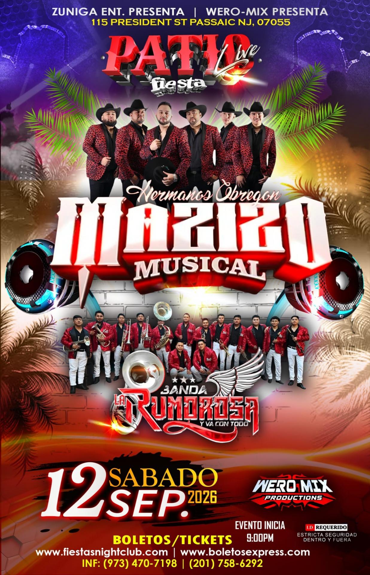Buy tickets for MAZIZO MUSICAL, BANDA LA RUMOROSA MAZIZO MUSICAL, BANDA LA RUMOROSA