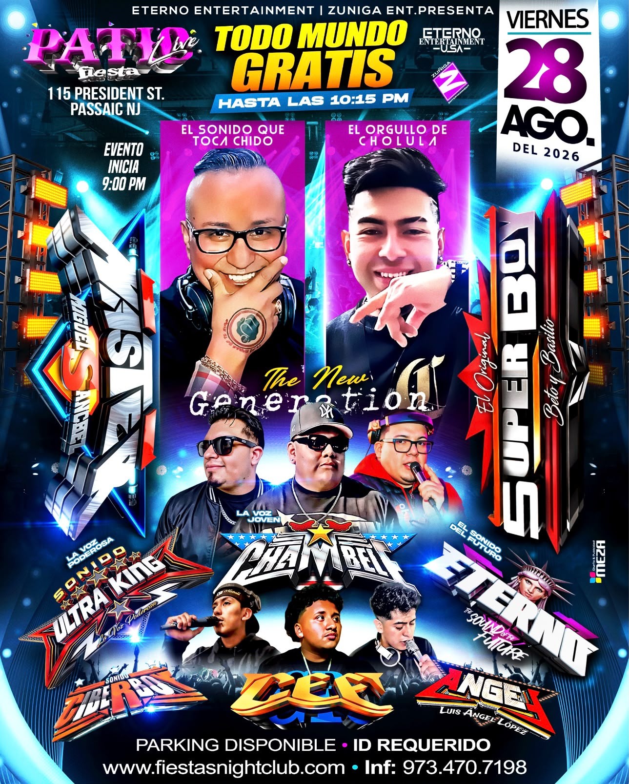 SONIDO MASTER, SUPERBOY, CHAMBELE- THE NEW GENERATION