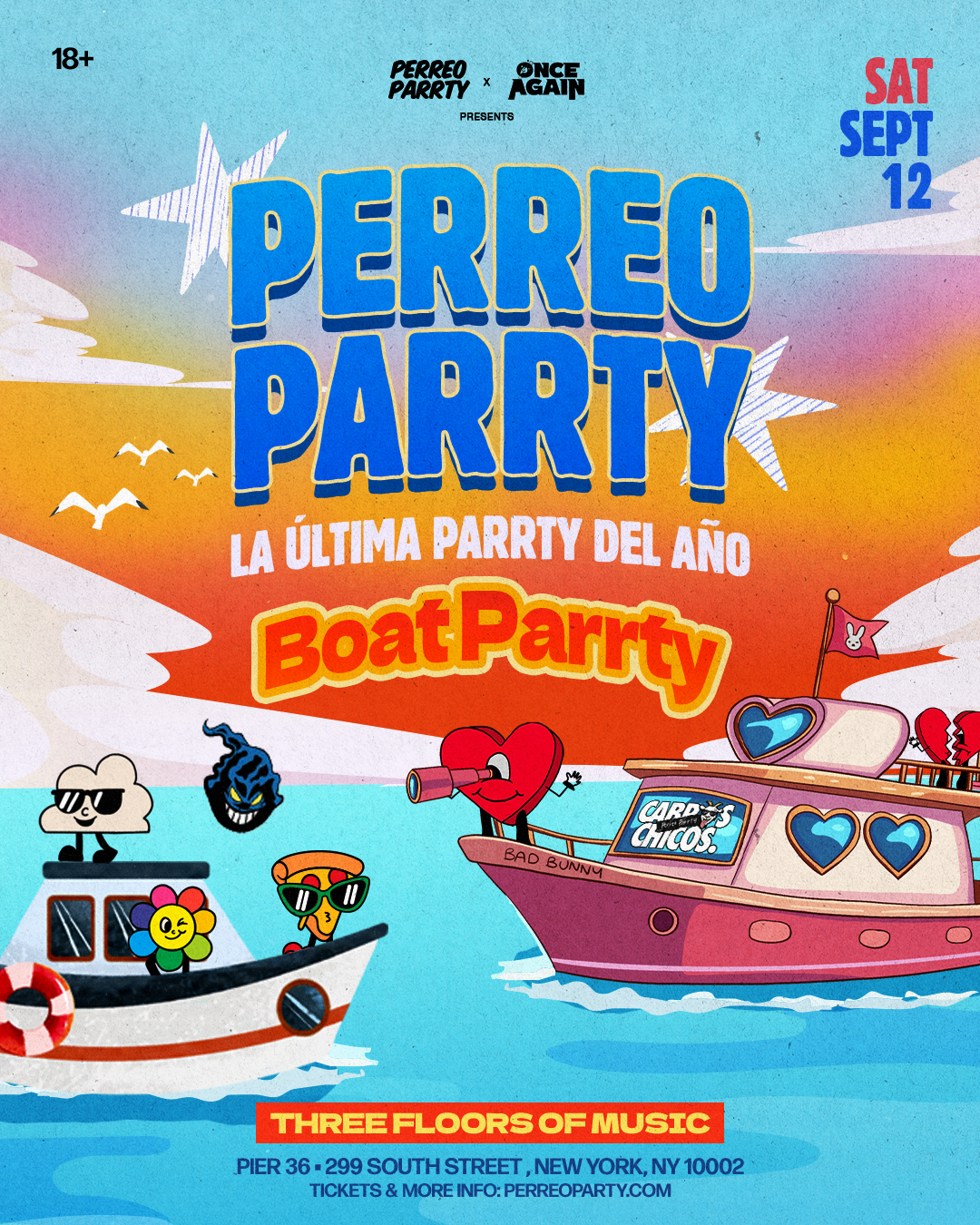 PERREO PARRTY BOAT PARRTY (18+) - Latin & Reggaeton NYC Yacht Cruise